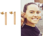 DAISY RIDLEY Wearing our KOTI post earrings and our MANI studs!