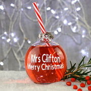  Novelty drinking glass ball ball Christmas gift personalised 