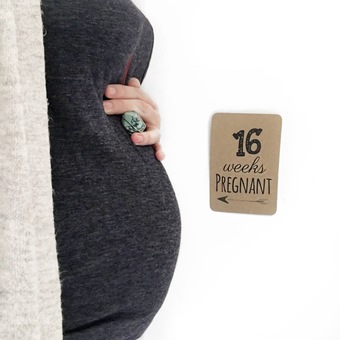 pregnancy photo milestone cards