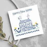 British Sign Language New Home card with the words congratulations in BSL