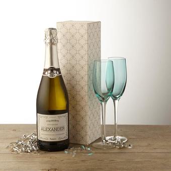 Personalised Prosecco in a variety of styles and with a choice of gift boxes