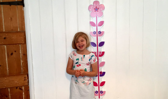 This new addition is our lovely personalised height chart