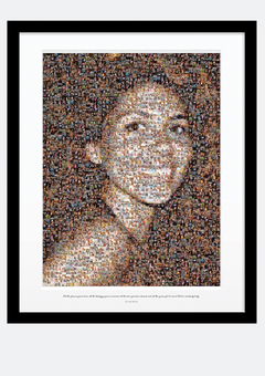 Personalised Portrait Made Up Of Small Photographs