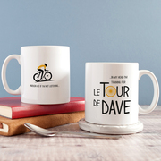Personalised 'Tour De' Cycle Mug