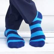 mens navy and blue bamboo socks