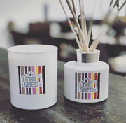 Imperfecto Happy Stripe candles and diffusers 