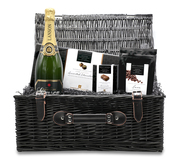 Champagne and Assorted Chocolates, Large Wicker Gift Hamper