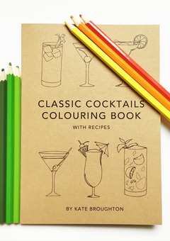 kate broughton cocktail colouring book