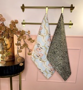 steph pryor floral and leopard print tea towels