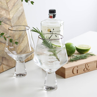 gin drinks gift set in silver 