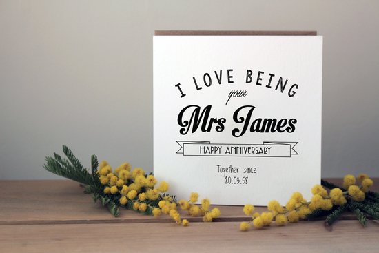 Our top selling anniversary card