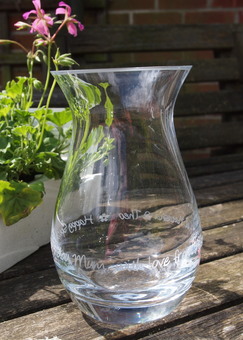 Personalised Glass Posy Vase