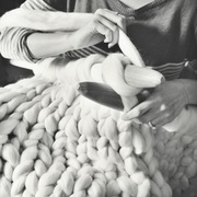 Lauren Aston Designs Chunky Knitting DIY giant knit kit to knit your own blanket