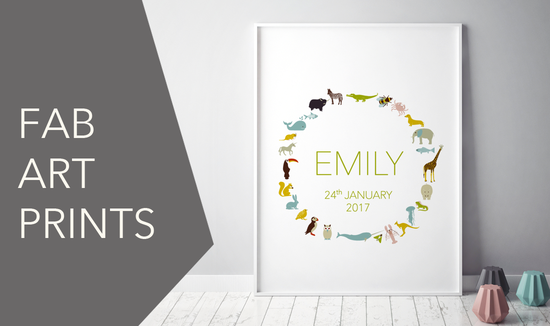 Personalised print for baby