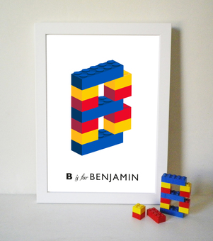 My new Lego Alphabet for personalised prints and cards