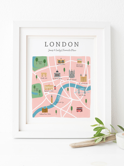 Personalised London Map Print
