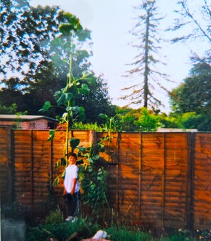 Even at a young age we had a passion for growing plants!