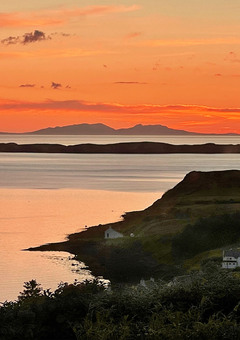 September Sunset Photograph, Isle of Skye, Scotland, Hebrides, landscape, seascape