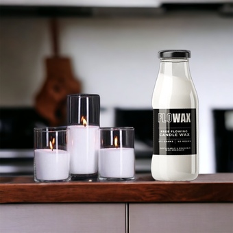 FloWax - refillable, pourable & reusable candle wax. Create instant, sustainable & safe candles. 