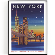 Finished New York print by collage artist Holly Anne Blake