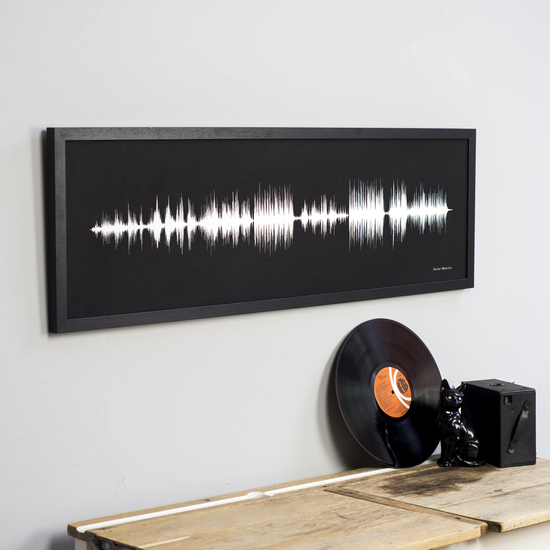 Newton and the Apple Sound Wave Song Print