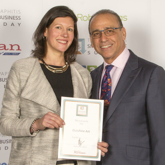 Winning a Small Business Award from Theo Paphitis