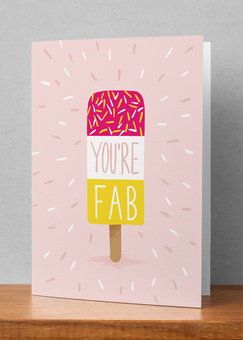 Fab Ice Lolly Card
