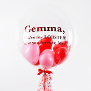 Pink & Red Hearts Balloon