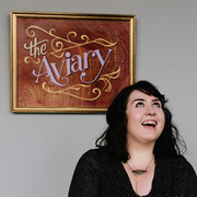 Becci Maryanne, at her studio 'The Aviary'