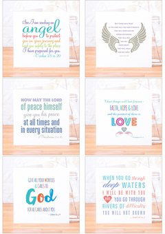 Sample of our Bible verse card range