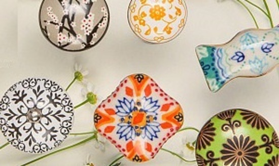 A collection of beautiful Handmade Vintage Knobs and hooks