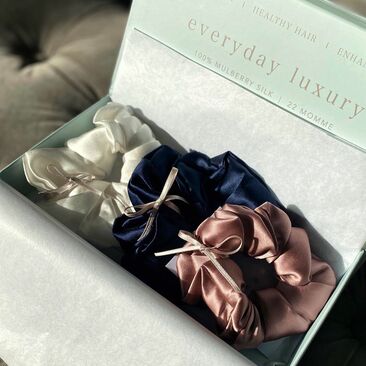 The Silk Collection Scrunchies Gift Box