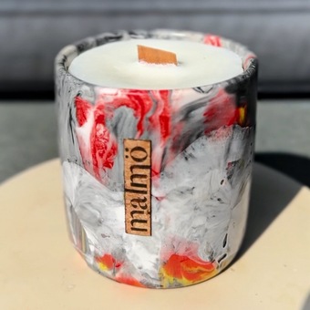 Malmo 'Fire' Inspired Refillable Candle Pot
