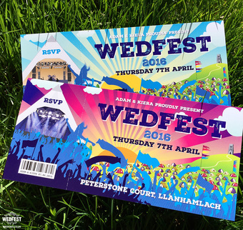Wedfest Festival Weddings Wedding Invitations