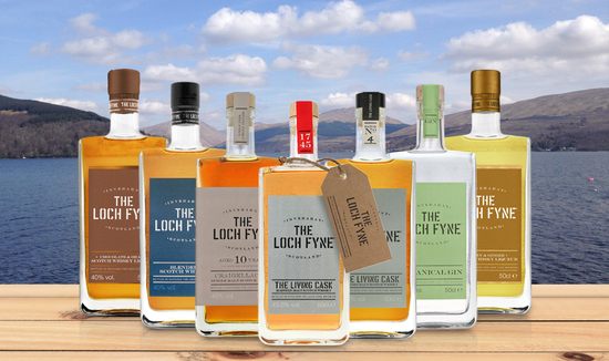 The Loch Fyne range of whisky, gin & liqueurs.