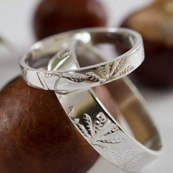 Chestnut Rings in silver