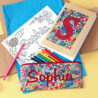 personalised-Liberty colouring set