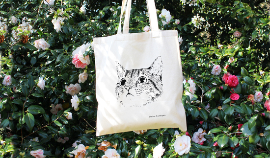 My favourite product photo of my Cat Tote Bag