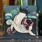 The Whale Luxury Greetings card