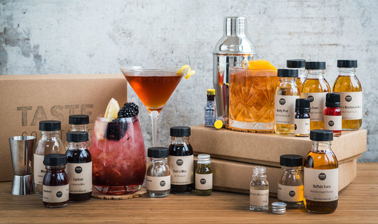 A selection of TASTE cocktails kits