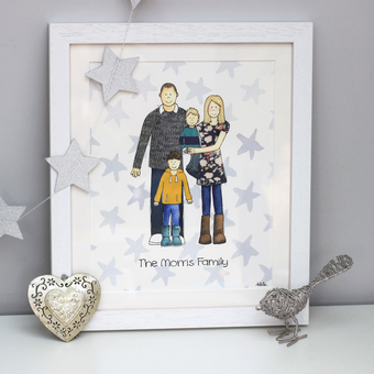 Personalised Family Portrait Picture