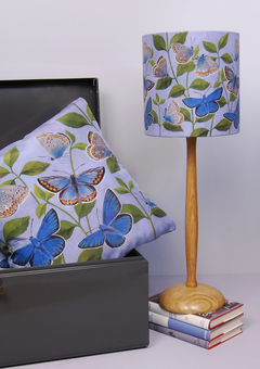 Butterflies cushion and small lampshade