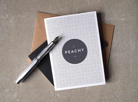 Peachy Midtown Greetings Card