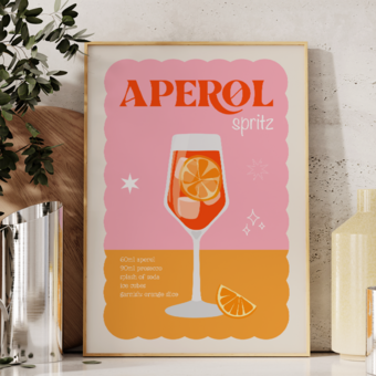 aperol cocktail print