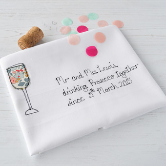Tea Towel Gift For Prosecco Lovers