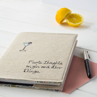 Personalised Notebook For Gin Lover