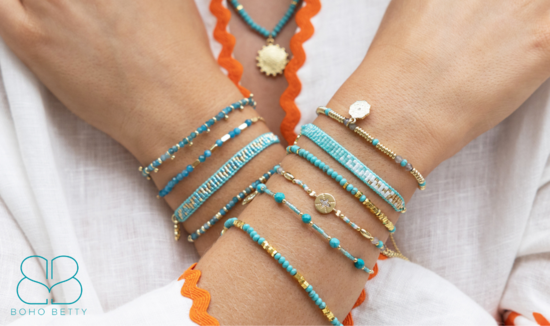 BB Turquoise layering bracelets