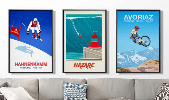Ski Poster,Surf Poster,Mountain Bike Poster