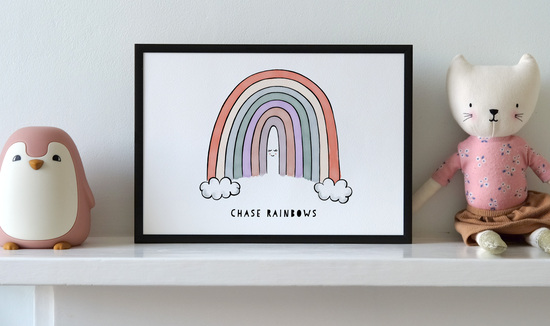 Chase Rainbows Print