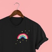 Squiffy Print Personalised Rainbow t-shirts
